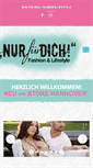 Mobile Screenshot of nur-fuer-dich.eu